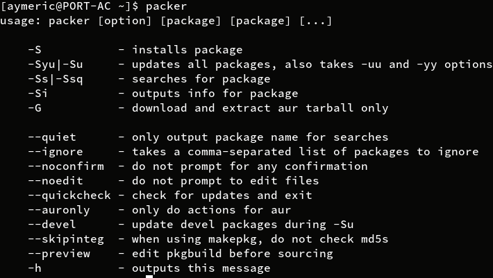 Installer Packer avec Arch Linux - test Packer